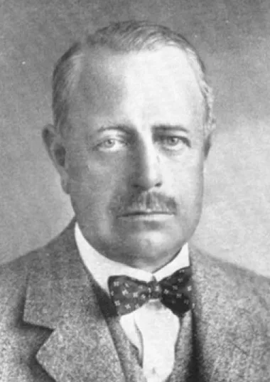 Svartvitt porträtt av Gustav Fredrik von Essen