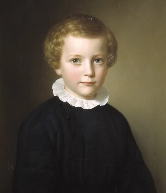 Porträtt av Nils Claes Brahe som liten.