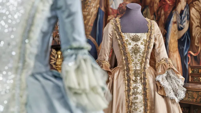 Dresses on mannequins